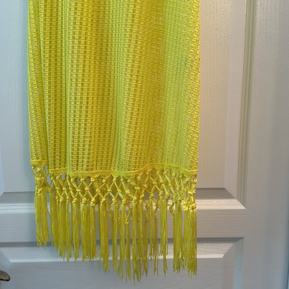 Small/Medium Yellow Beach Coverup - Picture 2 of 3